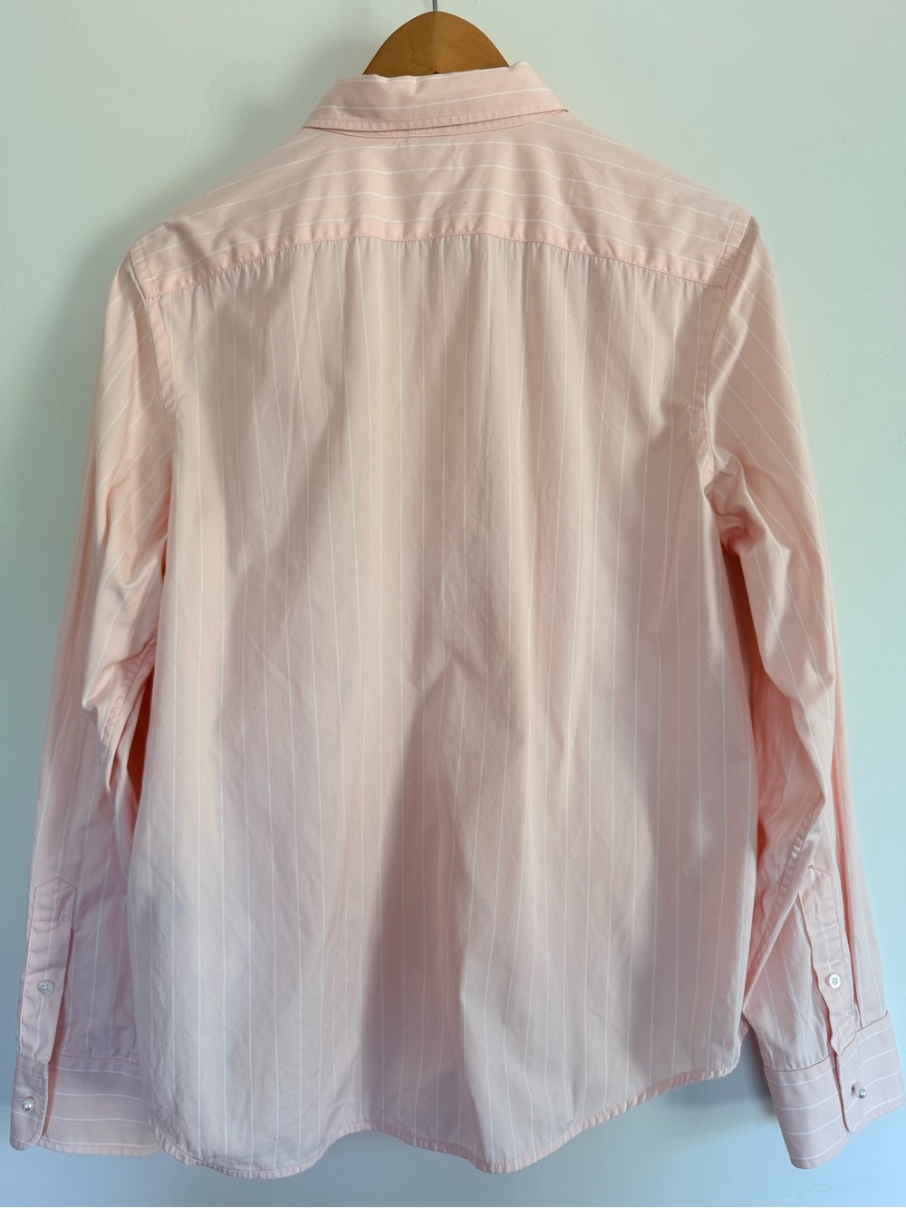 Lauren Ralph Lauren Pink Striped Button Down Shirt Size L Cotton Long Sleeve - Picture 3 of 7